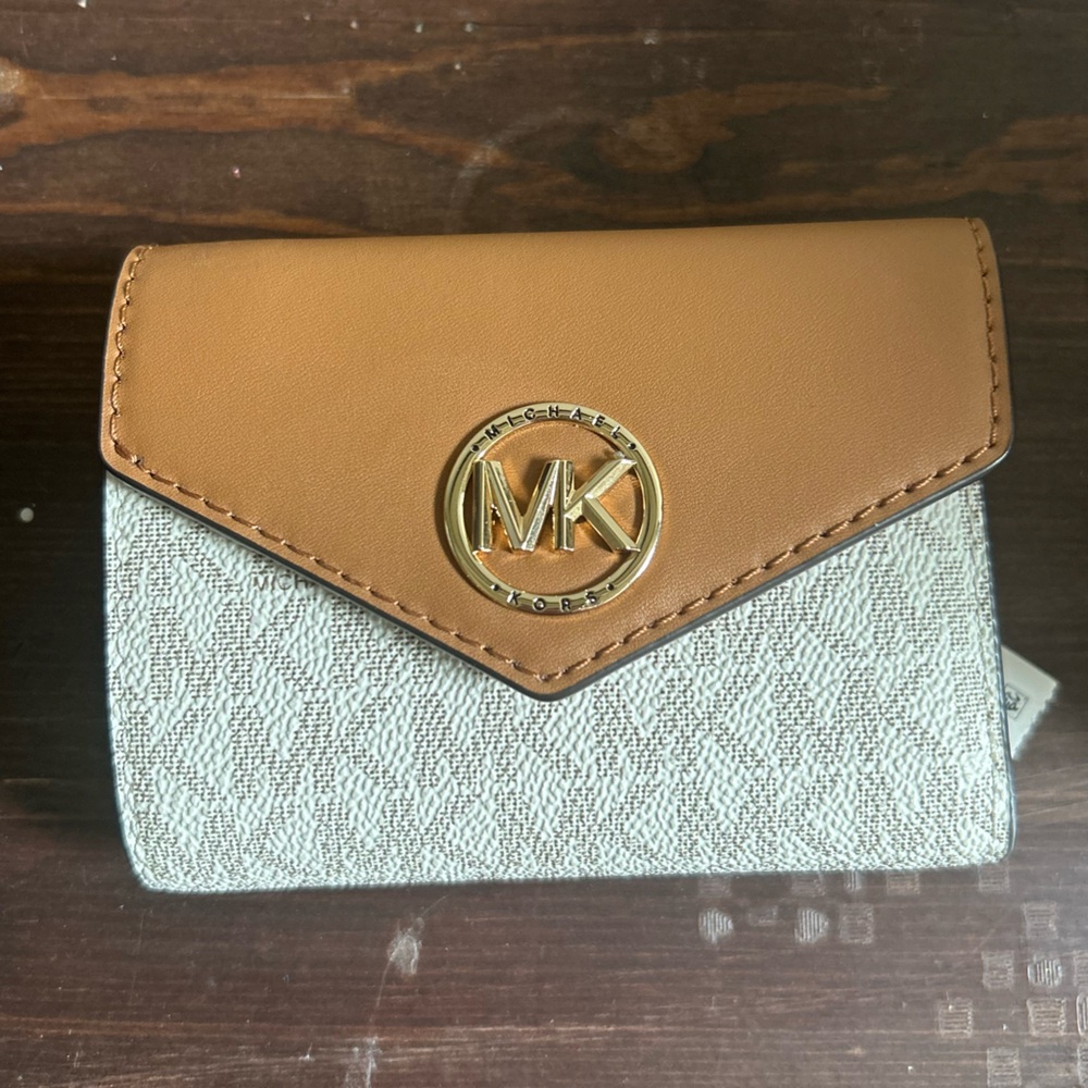 Michael Kors Tan and Gray Wallet